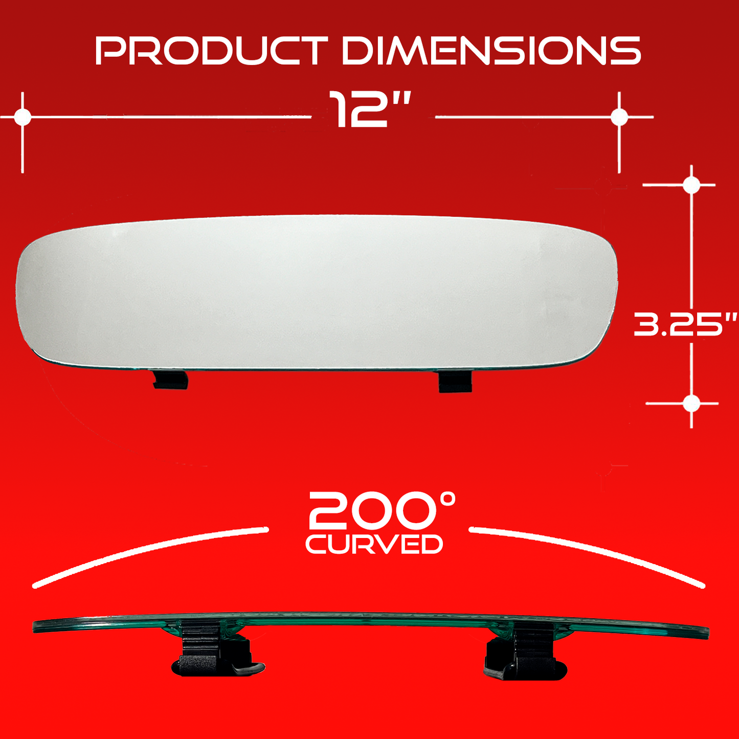 Model: RRVW339 Frameless type Blind Spot Rearview Mirrors